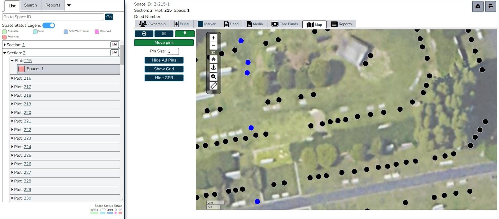 How Does Cemetery Management Software Handle Mapping Using Ground Penetrating Radar (GPR) in Cemetery Mapping: What You Need